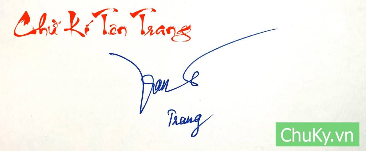 Chữ Kí Tên Trang