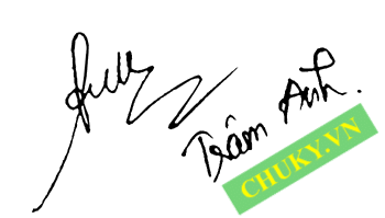 Chữ kí Trâm Anh