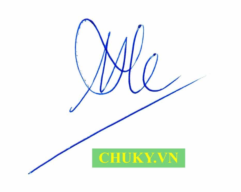 Chữ kí tên Anh không theo tên