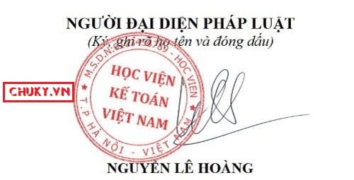 Chữ kí thương hiệu Lê Hoàng