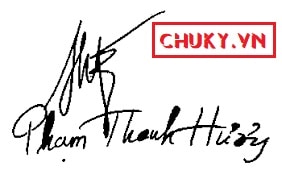 Mẫu chữ ký rất đẹp thương hiệu Thanh Hương