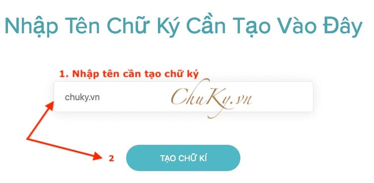 Tao Chu Ky Truc Tuyen 2 Buoc Co Ban