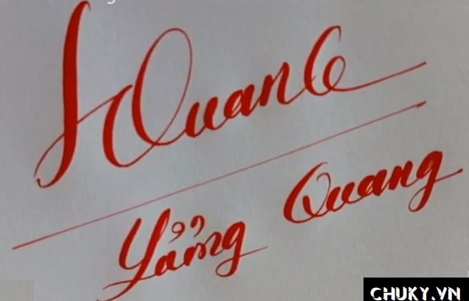 Chữ kí thương hiệu Lương Quang phong thủy