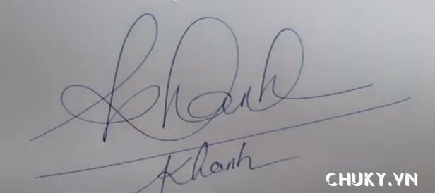 Chữ ký đẹp tên Công Khanh