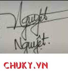 Chữ ký đẹp tên Thúy Nguyệt