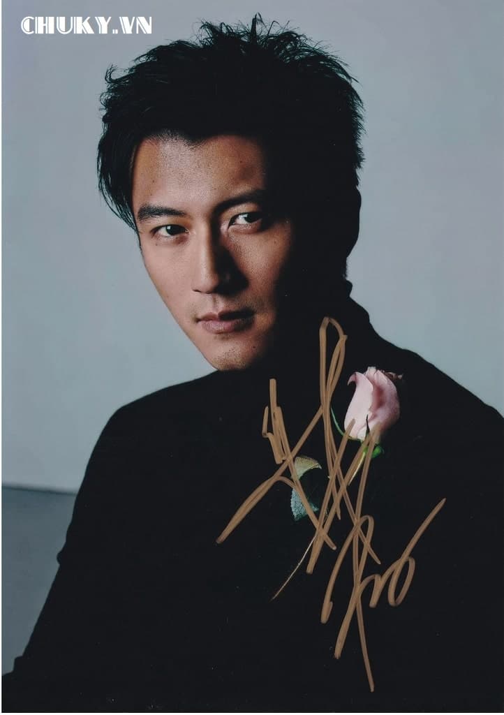Chữ ký tay trình diễn viên Tạ Đình Phong
