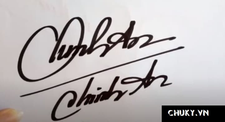 Chữ ký tên Chinh An