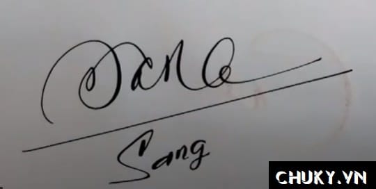 Chữ ký tên Đức Sang đẹp
