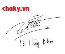 Chữ ký tên Lê Hùng Khoa phá cách