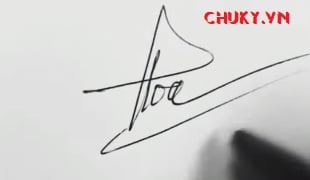 Chữ ký tên Thanh Hòa đơn giản