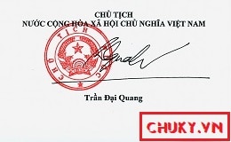 Chữ ký thương hiệu cố quản trị nước Trần Đại Quang