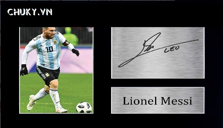 Mẫu chữ kí của Messi