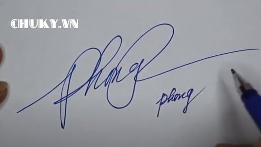 Mẫu chữ ký tên Đăng Phong