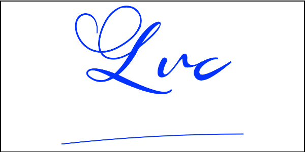 Chữ Ký Tên Lực, Lục nét đậm