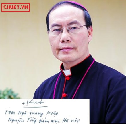 Chữ ký Tổng Giám Mục Ngô Quang Kiệt