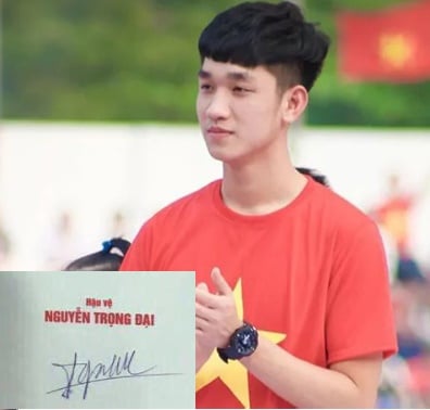 Chữ ký cầu thủ Nguyễn Trọng Đại