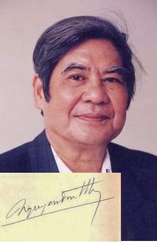 Chữ ký nhà thơ Nguyễn Đình Thi
