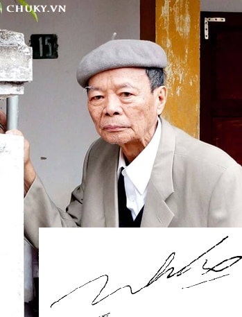 Chữ ký nhà thơ Phạm Ngọc Cảnh