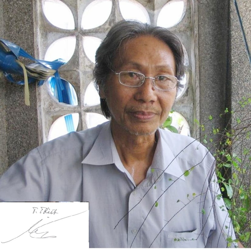 Chữ ký nhà thơ Trần Tuấn Kiệt