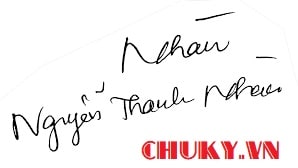 Chữ ký tên Nguyễn Thanh Nhàn đẹp