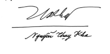 Chữ ký tên Thụy Kha ấn tượng