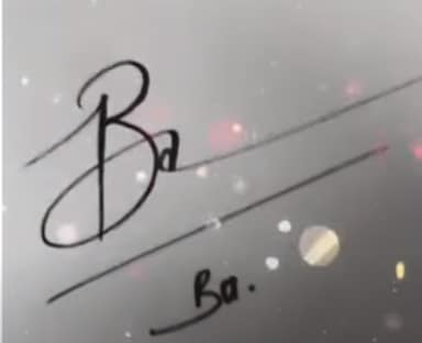 Chữ ký tên Văn Ba đẹp