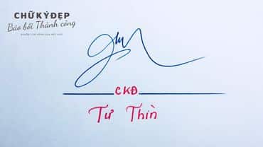 Mẫu chữ ký tên TƯ THÌN