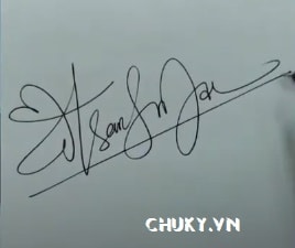 Mẫu chữ ký tên Thanh Mai