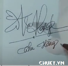 Mẫu chữ ký tên Thu Hằng