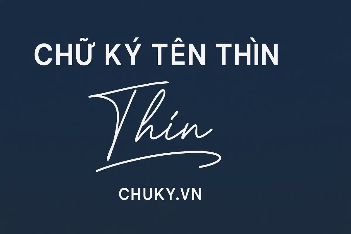 Mẫu Chữ Ký Tên Thìn