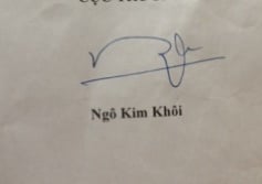 Chữ ký đẹp tên Ngô Kim Khôi