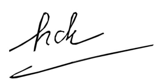 Chữ ký tên Hoàng Chúc độc đáo
