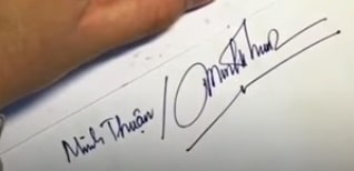 Chữ ký tên Minh Thuận chất nhất