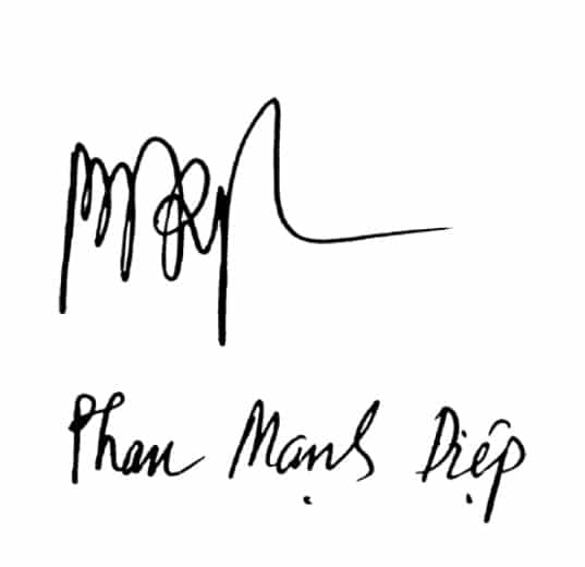 Chữ ký tên Phan Mạnh Diệp đẹp nhất