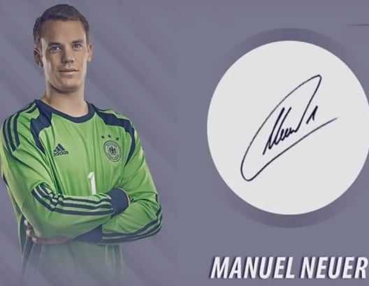 Chữ Ký thủ môn Manuel Neuer