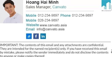 Chu ky Hoang Hai Minh su dung trong Email
