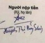 Chữ ký tên Huỳnh Thị Băng Sương độc đáo