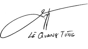 Chữ ký tên Lê Quang Tùng phong thủy