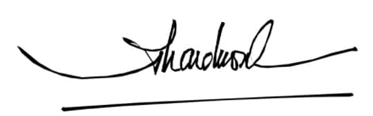 Chữ ký tên Thái Đương độc đáo