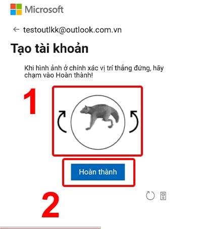 Nhấn theo hướng dẫn mũi tên