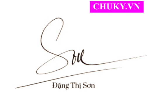 Chữ Ký Tên Đặng Thị SƠN