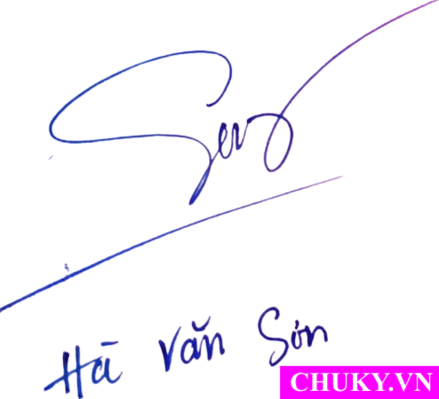 Chữ Ký Tên HÀ VĂN SƠN