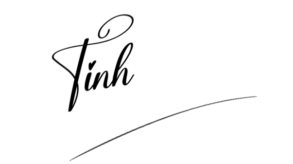 Chữ Ký Tên Tình, Tính, Tịnh, Tĩnh nét nhỏ