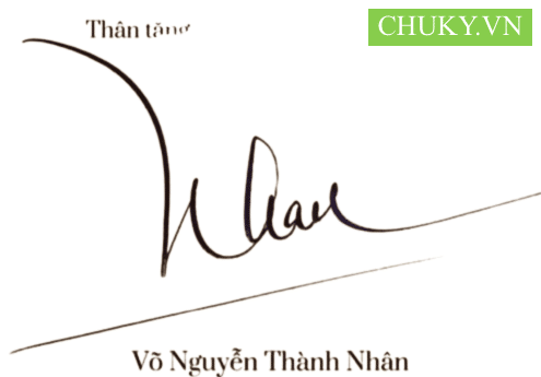 Mẫu Chữ Ký Tên THÀNH NHÂN