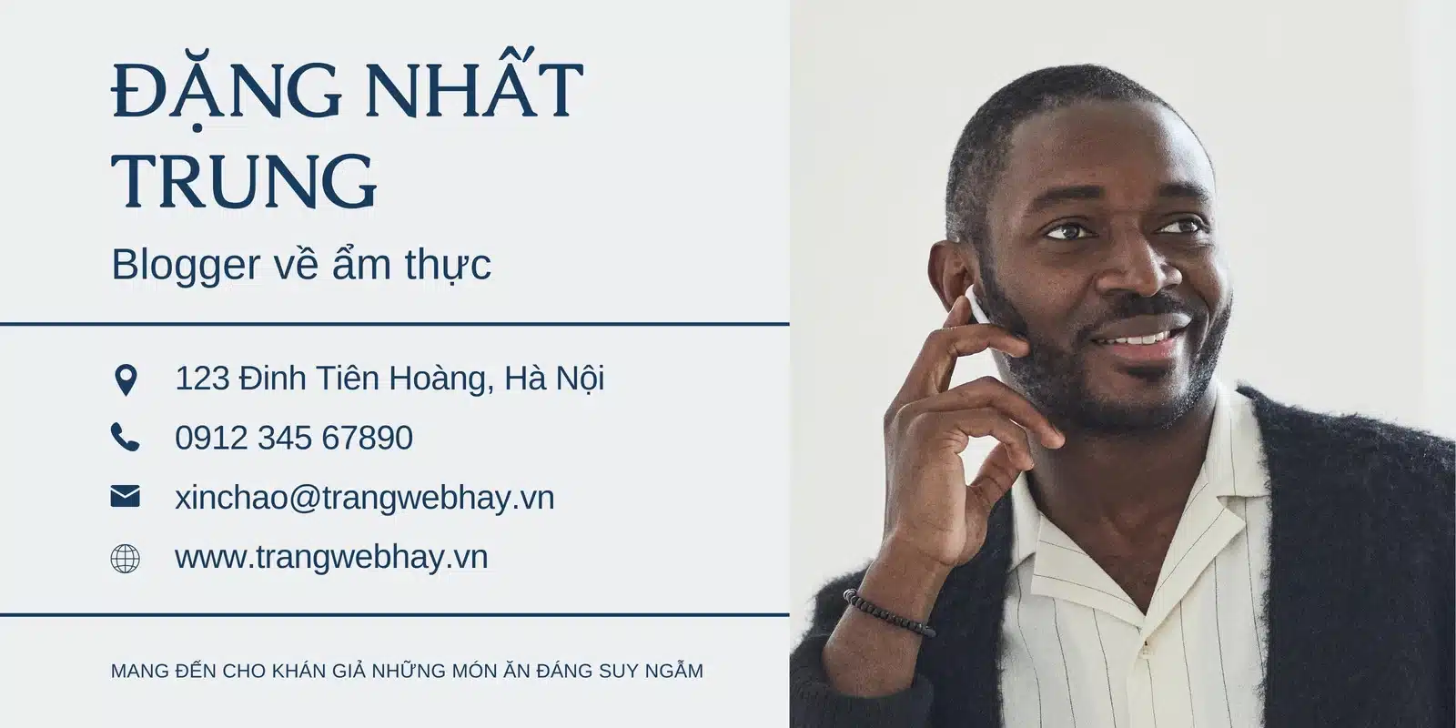 Mẫu Template Email Blogger Cá Nhân Chuyên Nghiệp