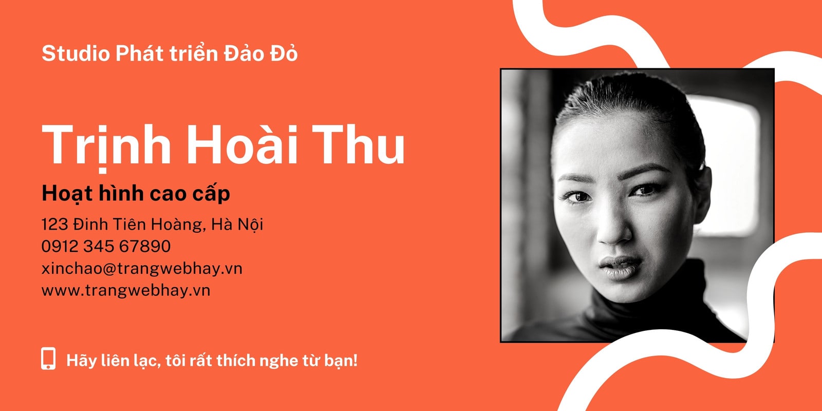 Mẫu Template Email Cá Nhân Studio Chuyên Nghiệp