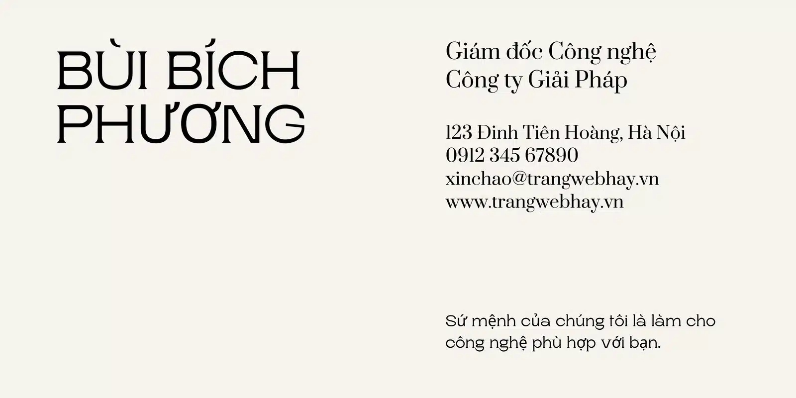 Mẫu Template Email Giám Đốc Công Nghệ