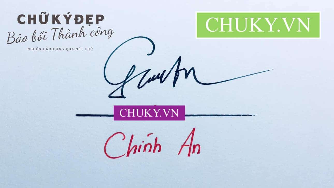 Mẫu chữ ký tên Chính An