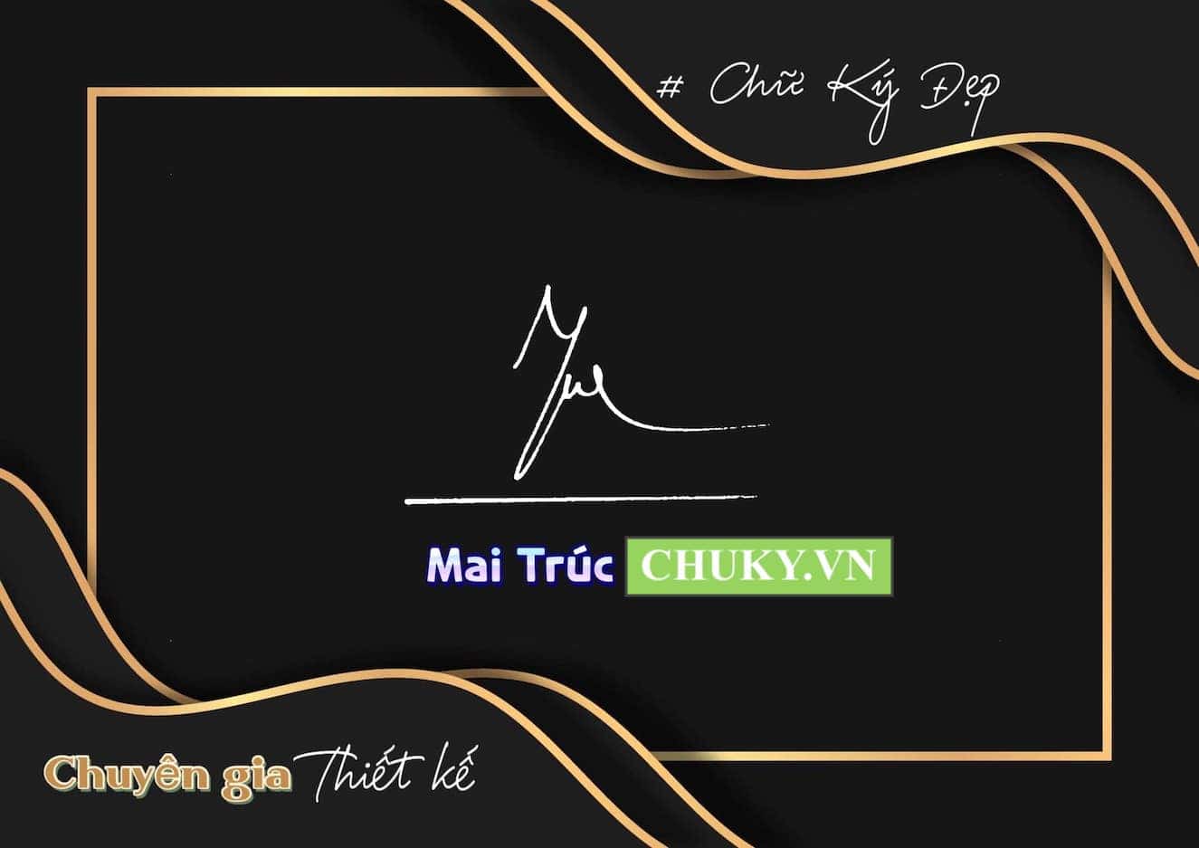 Mẫu chữ ký tên MAI TRÚC