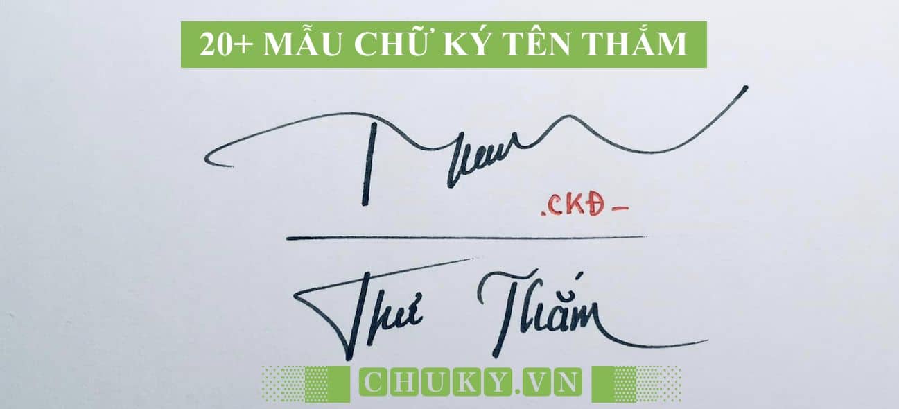Mẫu chữ ký tên THẮM